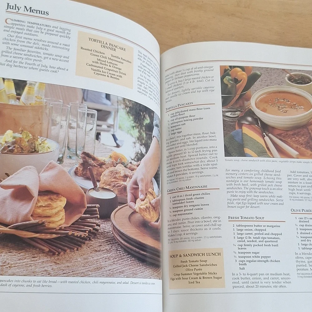 Vintage Sunset Recipe Annual 1989 Edition Hardcover Cookbook